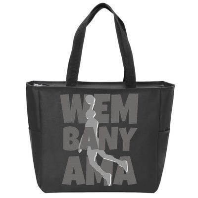 W.E.M.B.A.N.Y.A.M.A Basketball Amazing Gift Fan Zip Tote Bag