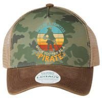 Why Be A Princess When You Can Be A Pirate Funny Legacy Tie Dye Trucker Hat