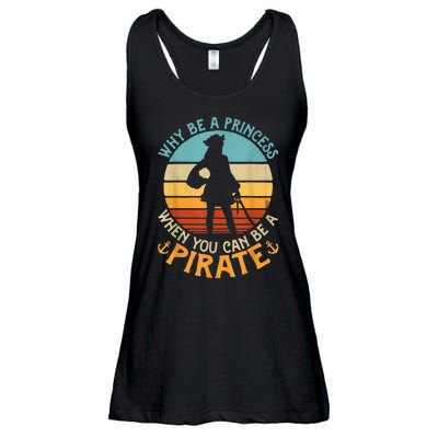 Why Be A Princess When You Can Be A Pirate Funny Ladies Essential Flowy Tank