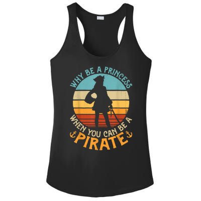 Why Be A Princess When You Can Be A Pirate Funny Ladies PosiCharge Competitor Racerback Tank