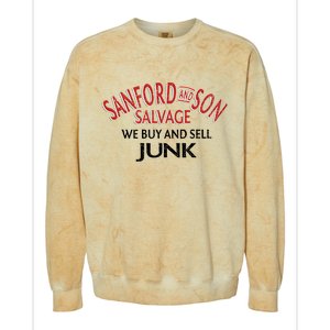 We Buy And Sell Junk Car Son In Sanford City Funny Meme Colorblast Crewneck Sweatshirt