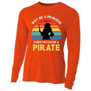 Why Be A Princess Pirate Skull Crossbones Freebooter Cooling Performance Long Sleeve Crew