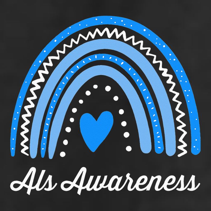 Wear Blue ALS Awareness 7 Panel Mesh Trucker Snapback Hat
