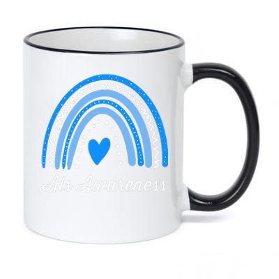 Wear Blue ALS Awareness 11oz Black Color Changing Mug