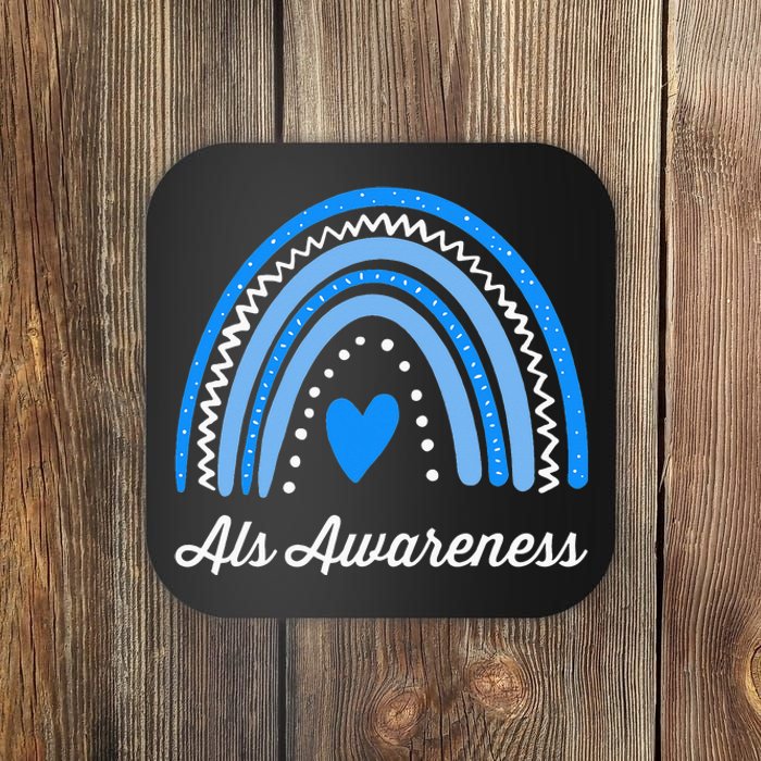 Wear Blue ALS Awareness Coaster