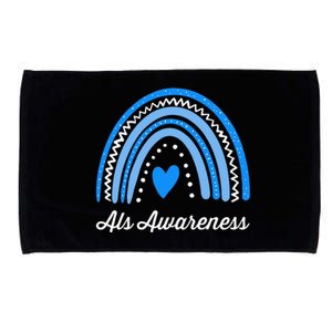 Wear Blue ALS Awareness Microfiber Hand Towel