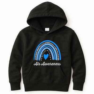 Wear Blue ALS Awareness Kids Hoodie