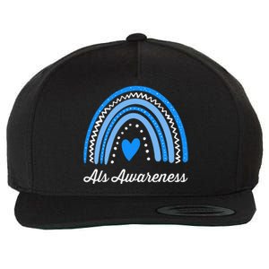 Wear Blue ALS Awareness Wool Snapback Cap