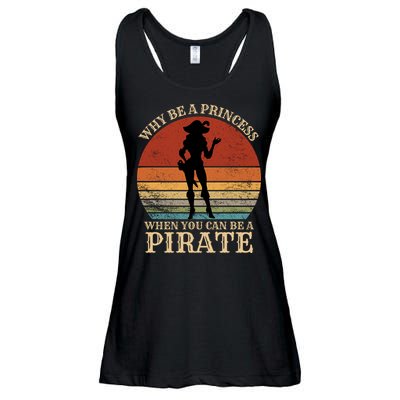 Why Be A Princess When You Can Be A Pirate Funny Ladies Essential Flowy Tank