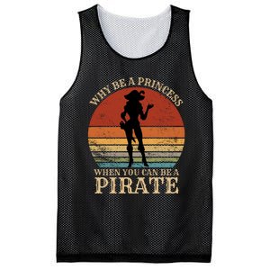 Why Be A Princess When You Can Be A Pirate Funny Mesh Reversible Basketball Jersey Tank