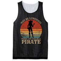 Why Be A Princess When You Can Be A Pirate Funny Mesh Reversible Basketball Jersey Tank