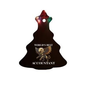 WorldS Best Accountant Ceramic Tree Ornament