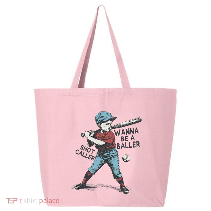Wanna Be A Baller Shot Caller Retro Game Day 25L Jumbo Tote