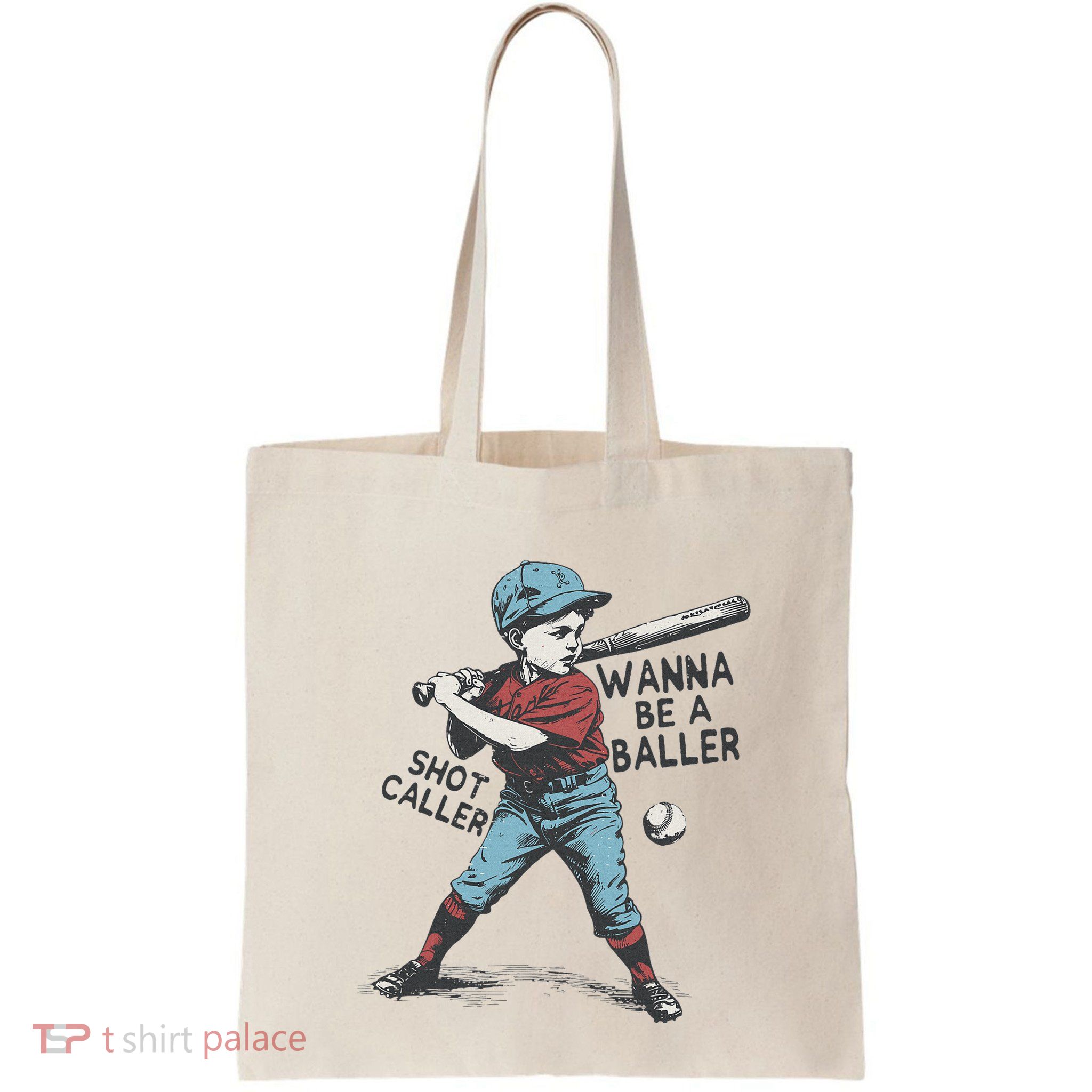Wanna Be A Baller Shot Caller Retro Game Day Bag