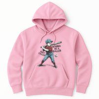 Wanna Be A Baller Shot Caller Retro Game Day Hoodie