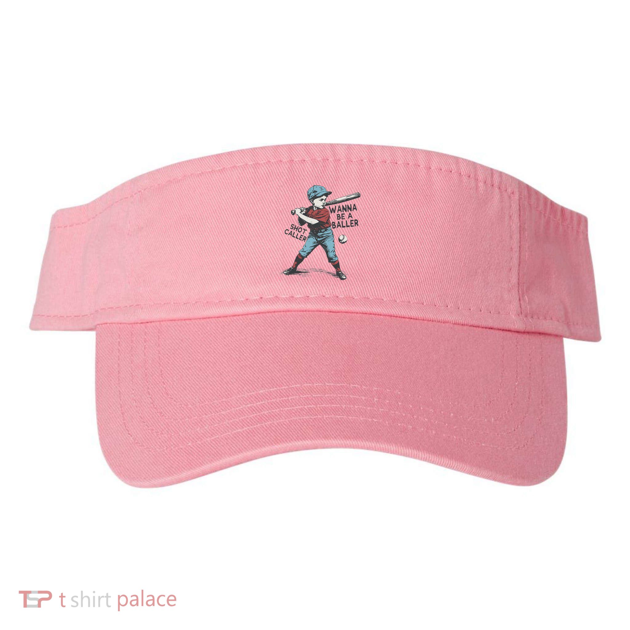 Wanna Be A Baller Shot Caller Retro Game Day Visor