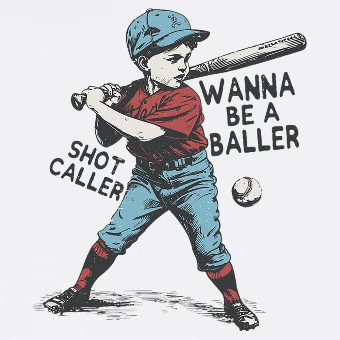 Wanna Be A Baller Shot Caller Retro Game Day Cool Comfort Performance Bucket Hat