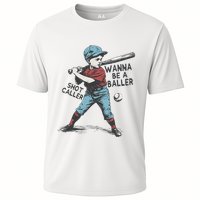 Wanna Be A Baller Shot Caller Retro Game Day Performance Shirt