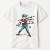 Wanna Be A Baller Shot Caller Retro Game Day Tall T-Shirt