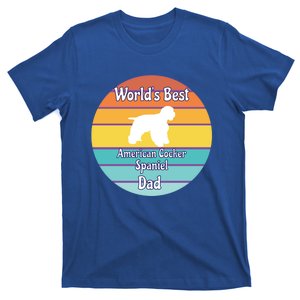 Worlds Best American Cocker Spaniel Dad Gift T-Shirt