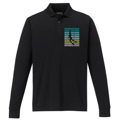 W.E.M.B.A.N.Y.A.M.A Basketball Amazing Gift Fan Performance Long Sleeve Polo