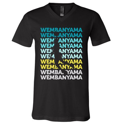 W.E.M.B.A.N.Y.A.M.A Basketball Amazing Gift Fan V-Neck T-Shirt