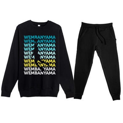 W.E.M.B.A.N.Y.A.M.A Basketball Amazing Gift Fan Premium Crewneck Sweatsuit Set