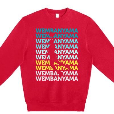 W.E.M.B.A.N.Y.A.M.A Basketball Amazing Gift Fan Premium Crewneck Sweatshirt