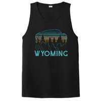 Wyoming Bison American Buffalo Vintage Souvenir Gift PosiCharge Competitor Tank