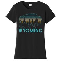 Wyoming Bison American Buffalo Vintage Souvenir Gift Women's T-Shirt