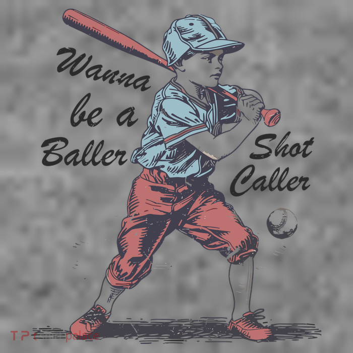 Wanna Be A Baller Shot Caller 7-Panel Snapback Hat
