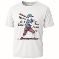 Wanna Be A Baller Shot Caller Cooling Performance Crew T-Shirt