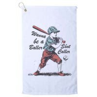 Wanna Be A Baller Shot Caller Golf Towel