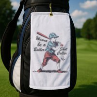 Wanna Be A Baller Shot Caller Golf Towel