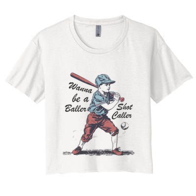 Wanna Be A Baller Shot Caller Crop Top