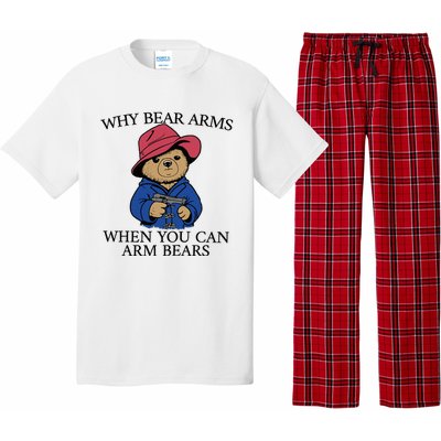 Why Bear Arms When You Can Arm Bears Funny Saying Quote Gift Pajama Set