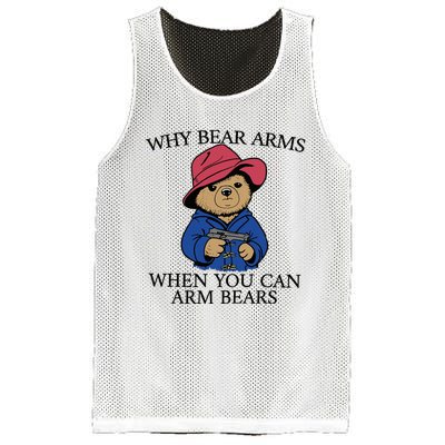 Why Bear Arms When You Can Arm Bears Funny Saying Quote Gift Mesh Reversible Basketball Jersey Tank