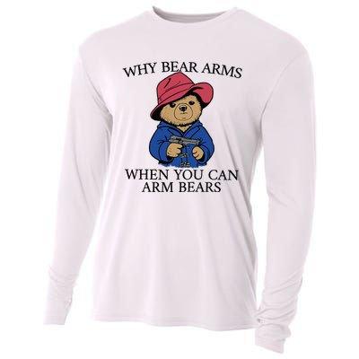 Why Bear Arms When You Can Arm Bears Funny Saying Quote Gift Cooling Performance Long Sleeve Crew