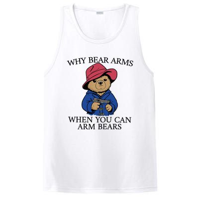 Why Bear Arms When You Can Arm Bears Funny Saying Quote Gift PosiCharge Competitor Tank