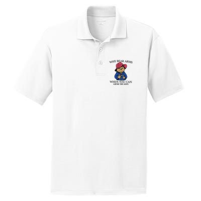 Why Bear Arms When You Can Arm Bears Funny Saying Quote Gift PosiCharge RacerMesh Polo