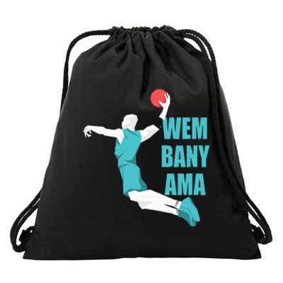 W.E.M.B.A.N.Y.A.M.A Basketball Amazing Gift Fan Drawstring Bag