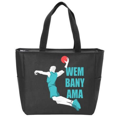 W.E.M.B.A.N.Y.A.M.A Basketball Amazing Gift Fan Zip Tote Bag