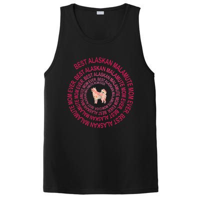 Womens Best Alaskan Malamute Mom Ever Spiral Dog Lover Mother's Day PosiCharge Competitor Tank