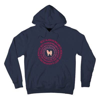 Womens Best Alaskan Malamute Mom Ever Spiral Dog Lover Mother's Day Tall Hoodie