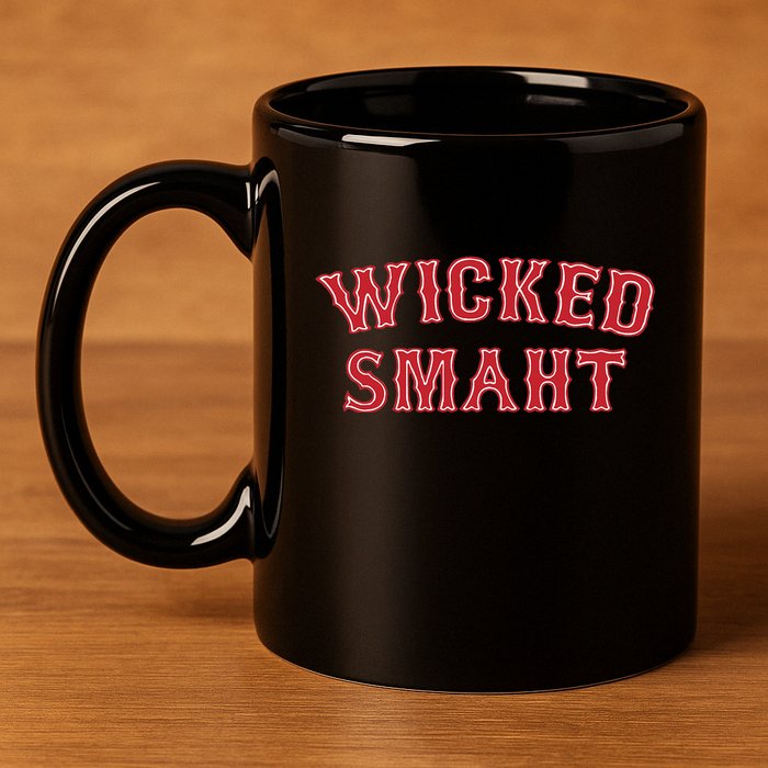 Wicked Boston Accent 11oz C Handle Ceramic Mug