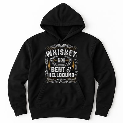 Whiskey Bent And Hellbound Country Music Biker Bourbon Hoodie
