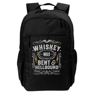 Whiskey Bent And Hellbound Country Music Biker Bourbon Backpack