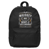 Whiskey Bent And Hellbound Country Music Biker Bourbon 16 in Basic Backpack
