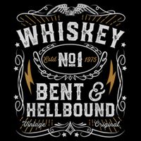 Whiskey Bent And Hellbound Country Music Biker Bourbon 16 in Basic Backpack
