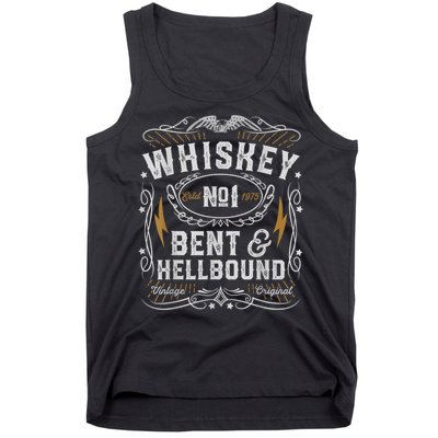Whiskey Bent And Hellbound Country Music Biker Bourbon Tank Top
